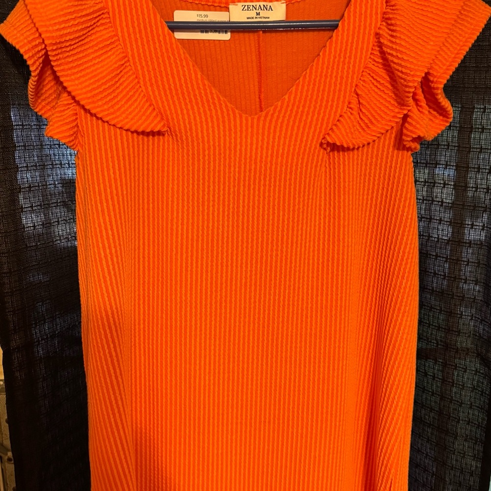 Zenana Outfitters Orange Tank Top
